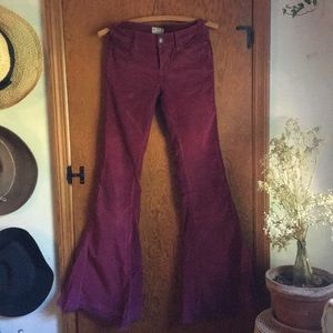 Free people corduroy flares